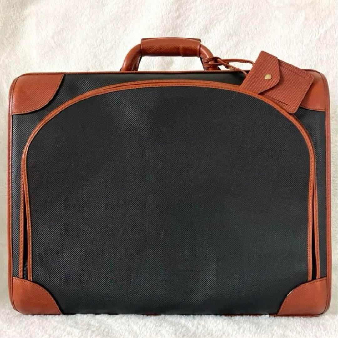 BOTTEGA VENETA Marc Polo Vintage Trunk Travel Bag Black Rare Auth