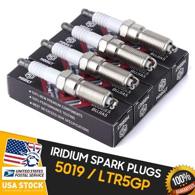 Set of 4 OE 5019/LTR5GPS Genuine Iridium Spark Plugs For Hummer H3T 2009-2010
