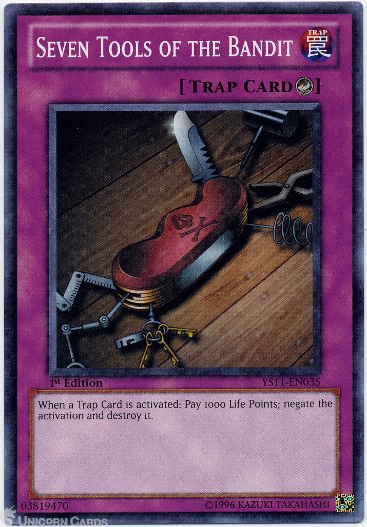 YS11-EN035 Seven Tools of the Bandit 1st Edition Mint YuGiOh Card