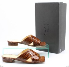 AWAKE MODE WOMENS LEATHER SANDALS BROWN UK 2.5 EU 35.5 RRP £245 KT