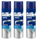 (PACK OF 3) GILLETTE SERIES MOISTURIZING SHAVING GEL WITH COCOA  3 X 200ML