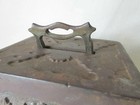 Antique c1903 Cast Iron Coin Deposit Bank, Safe with Lift Handle — photo 7