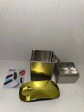 ikoo Home Detangle Brush Black Base Metallic Gold New In Box Pocket Soleil