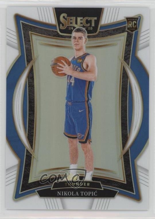 2024 Panini Select Concourse White Prizm /149 Nikola Topic Topić Rookie RC 17iv