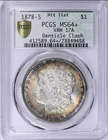1878-S $1 Morgan VAM-17A Hit List, PCGS MS64+ HALO TONED- Green Doily Label