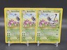 (3) Pokemon Butterfree Jungle vintage card #33/64 Wotc 1999