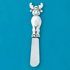 Basic Spirit Butter Spreader Knife, Moose, 4.5 Inch Length,Stainless Steel, Soft