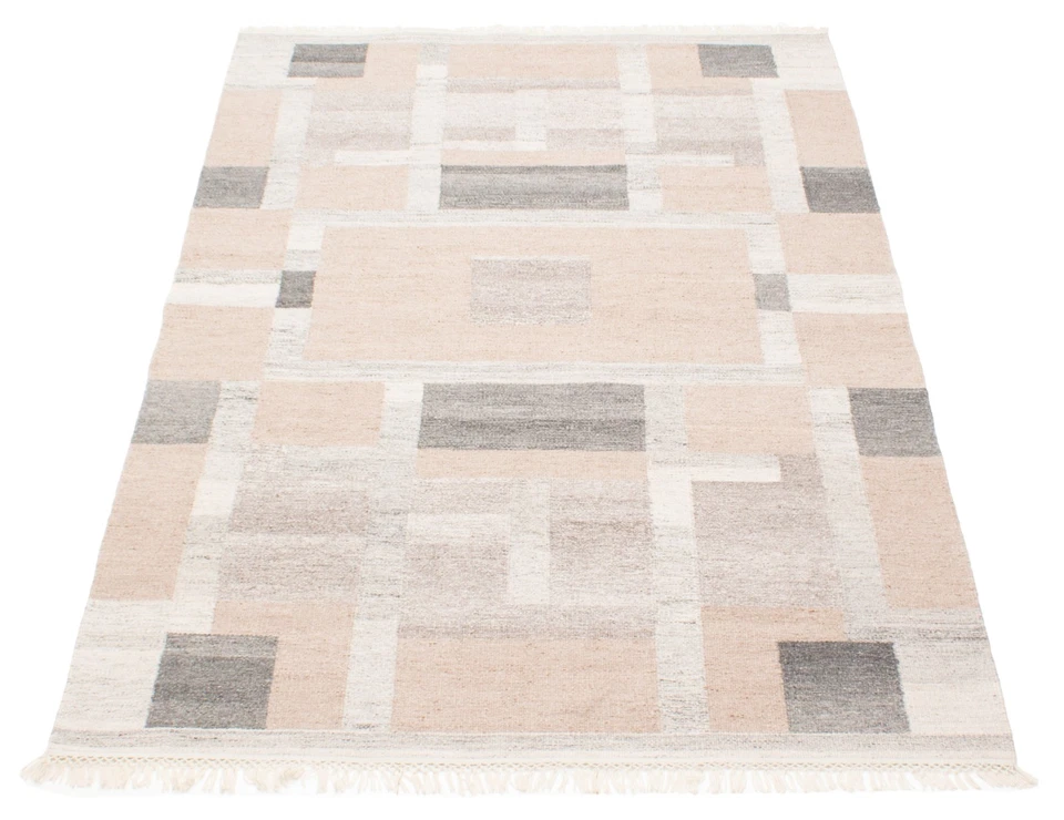 Vintage Hand Woven Traditional Kilim Rug 5'0" x 8'2" Oriental Wool Carpet - Image 3 of 4