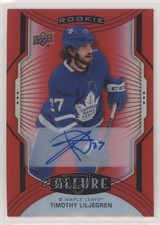 2020-21 Upper Deck Allure Rookie SP Red Rainbow Timothy Liljegren #114 Auto 0tu9