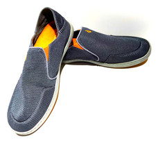 Olukai Nohea Mesh Dark Gray Slip On Comfort Walking Shoe Size 9
