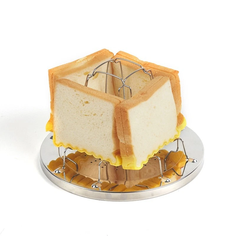 Folding Camp Stove Toaster Stainless Steel Camping Toaster for 4 Slices of Bread - Image 4 of 4