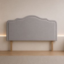 Curved Headboard Arch Strutted Upholstered Headboard for Divan Beds 20" Height