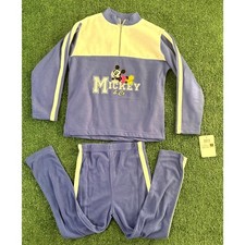 Vintage 90s Mickey  Co 2-Piece Tracksuit Set Size L 6X Blue White Mickey Mouse