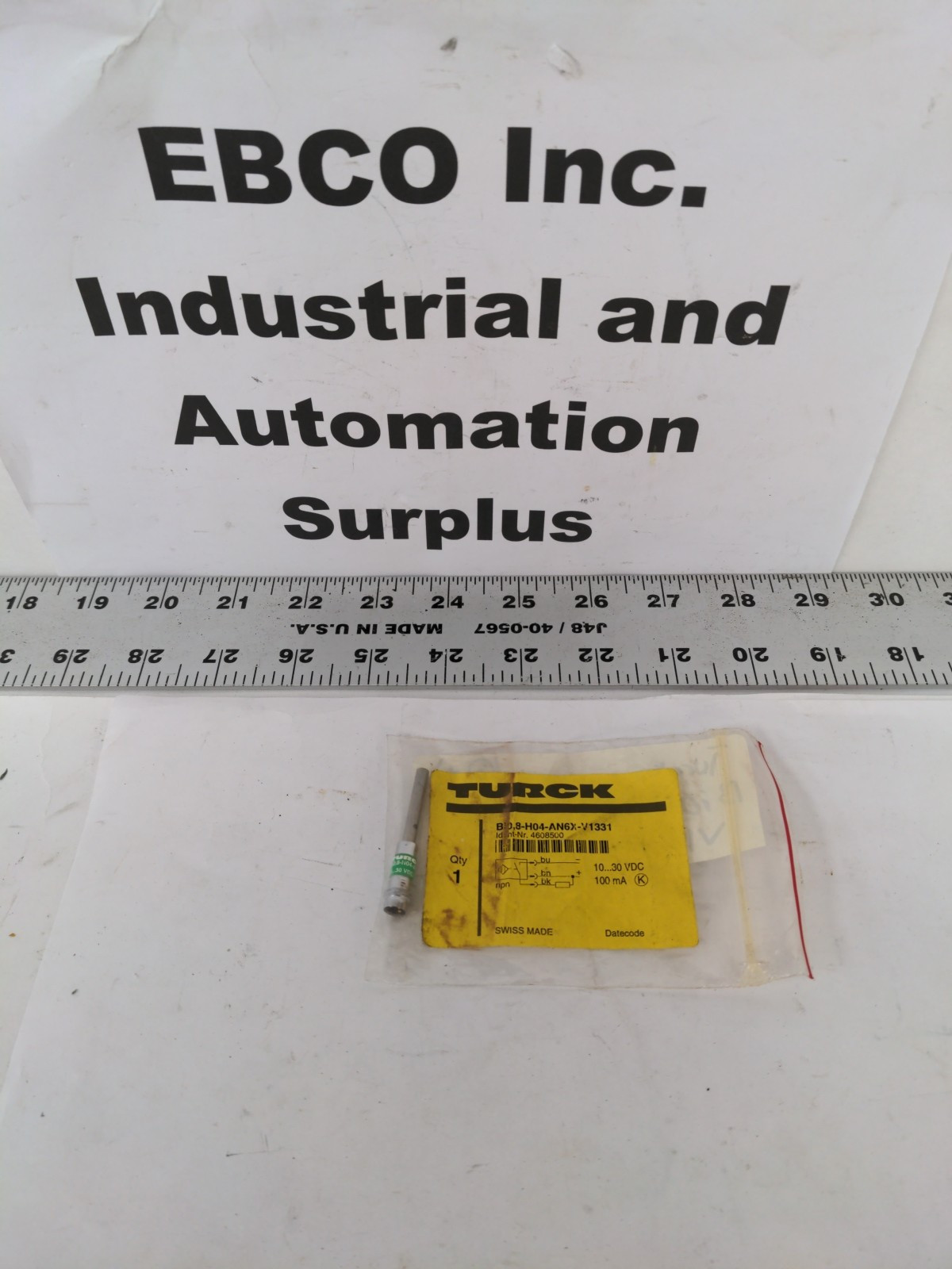 TURCK Bi0,8-H04-AN6X-V1331, (46085000) PROX. SENSOR