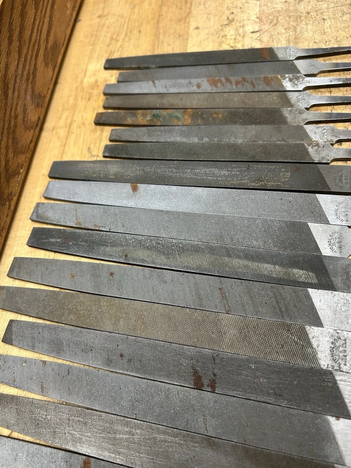 批量 20 件 复古 Nicholson 美国制造 机械师 金属文件 二手 — 第 4/4 张图片