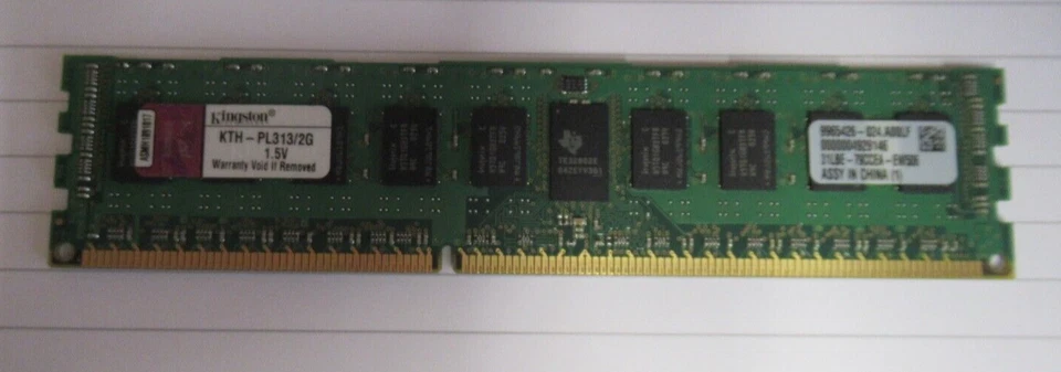 Kingston KTH-PL313/2G 4GB 2x2GB PC3-10600 DDR3-1333MHz ECC CL9 240P DIMM Memory - Image 3 of 4