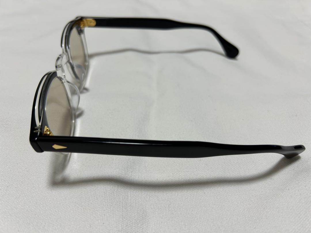 JULIUS TART OPTICAL AR Eyeglasses Black Clear Brow Lens JULIUS TART OPTICAL AR Eyeglasses Black Clear Brow Lens