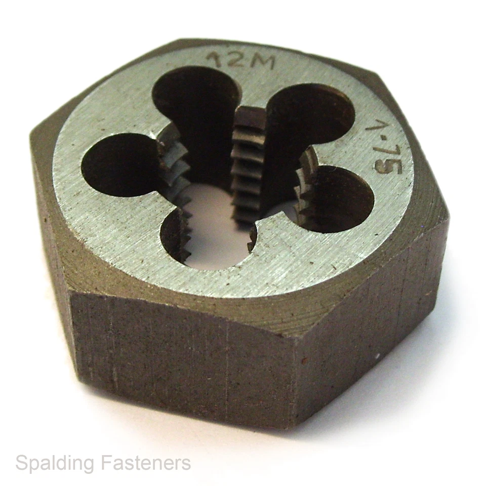 SPALDING FASTENERS Metric Fine Solid Hexagon Die Nuts British Quality Made M5 To M20 Carbon Steel