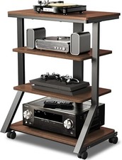 Scaffale e Supporti HiFi Rack Audio Armadio AV Scaffale Movimento Supporto 4 Livelli Legno