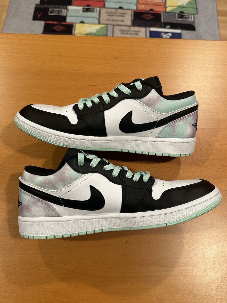 Size 9.5 - Air Jordan 1 Low SE Tie Dye Purple Green DM1199-100
