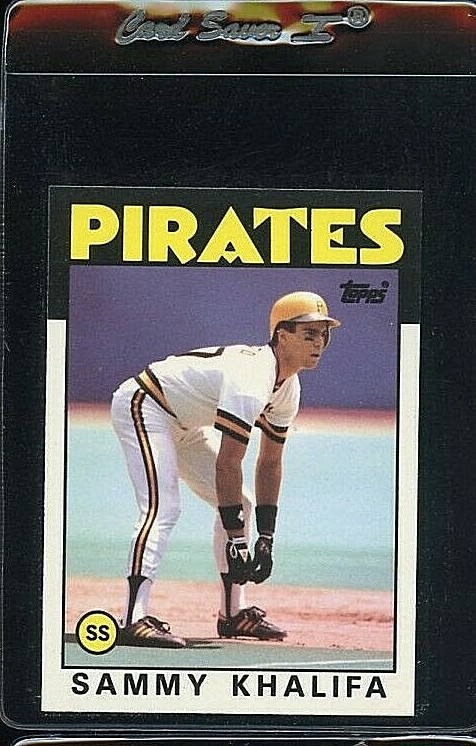 1986 TOPPS TIFFANY #316 SAMMY KHALIFA PITTSBURGH PIRATES  