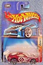 2003 Hot Wheels #100 Tech Tuners 1/5 SUPER TSUNAMI Red w/White Wing w/Pr5 Sp Whl