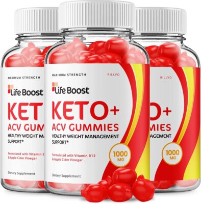 (3 Pack) Life Boost Keto Gummies Advanced Formula  Life Boost Keto ACV...