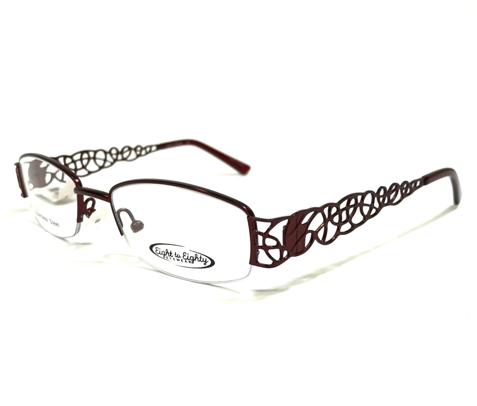 Оправа для очков WANDA от восьми до восьмидесяти штук БОРДОВО-красная прямоугольная 51-18-135