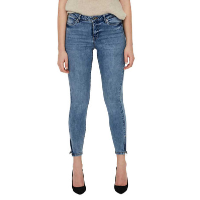 Vero Moda Tilde Mid Rise Slim Ankle Zip jeans Size: M/32'' Length