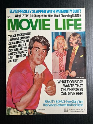 MOVIE LIFE December 1970 Doris Day Frank Sinatra Liz Taylor Elvis Presley