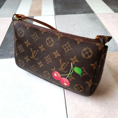 Louis Vuitton × Takashi Murakami Monogram Cherry Pochette