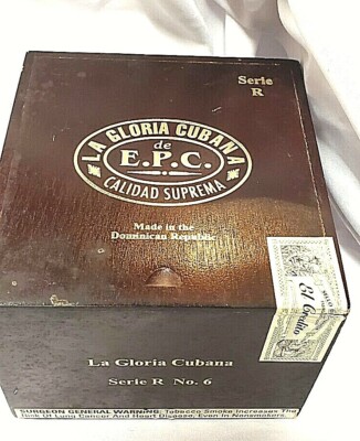 LA GLORIA CUBANA DE E.P.C CALIDAD SUPREMA SERIE R NO. 6 CIGAR BOX