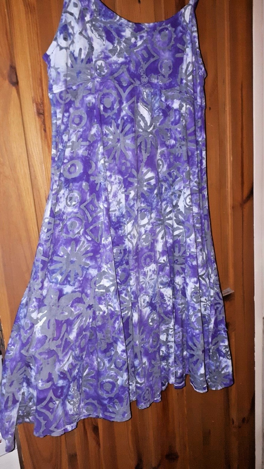 Vintage Nomads purple batik stars sun ethnic hippie boho gypsy festival dress image 5