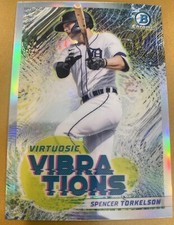 2022 Bowman Spencer Torkelson Chrome Virtuosic Vibrations Insert Tigers #VV-2