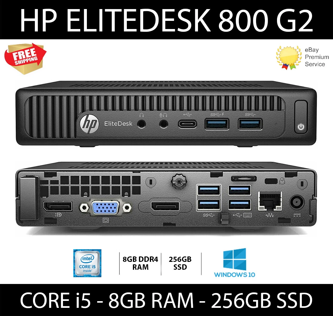  HP EliteDesk 800 G2 Mini Desktop Intel i5-6500T up to