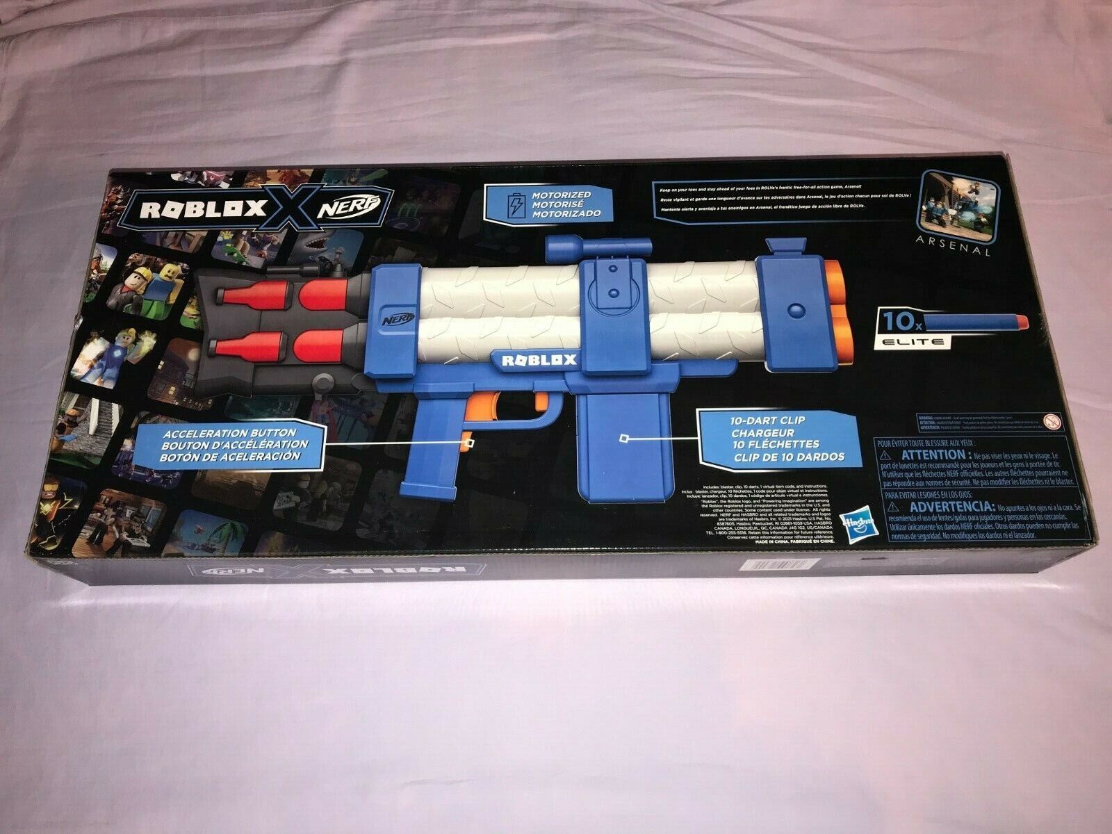 WB Hasbro Collectibles - Nerf Roblox Arsenal Pulse Laser (Large Item,  Action )