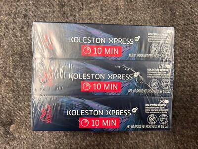 3 Boxes Wella  Koleston Xpress 10Min Permanent Creme Color, 2 oz Each (8/8n)