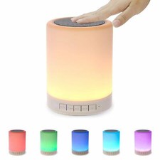 Night Light Bluetooth Speaker, Portable Wireless Bluetooth Speakers,Touch