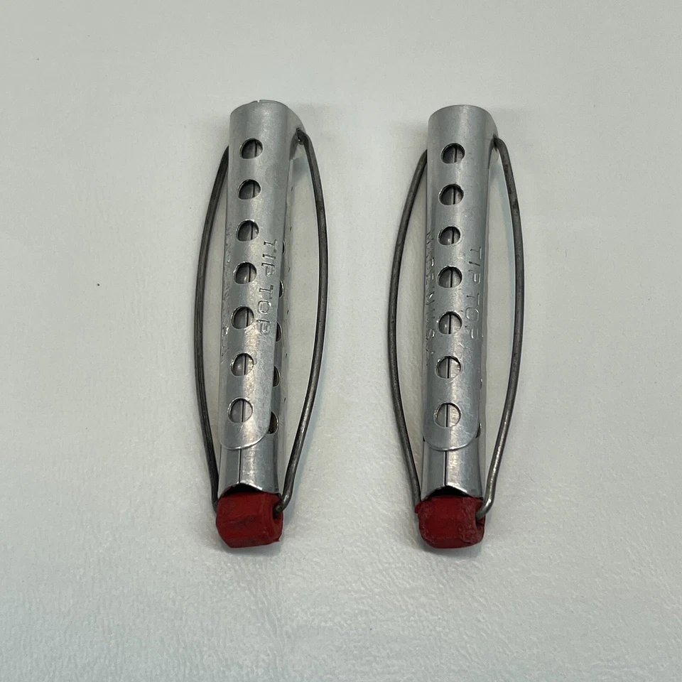 Lote de 34 16 tipos diferentes de hastes permanentes de alumínio vintage usadas - Imagem 4 de 4