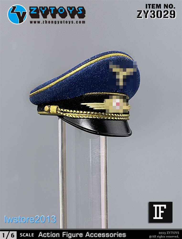 ZYTOYS 1:6 ZY3029 WWII Soldier Hat Cap Model For 12'' Male HT