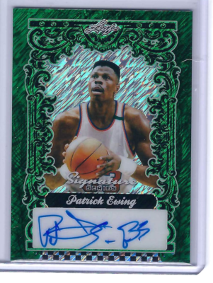 PATRICK EWING 2025 LEAF METAL SIGNATURE SERIES AUTO 1/1 | eBay