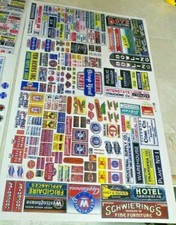 HUGE LOT 122 12 SETS TRAIN SIGNS HO SCALE