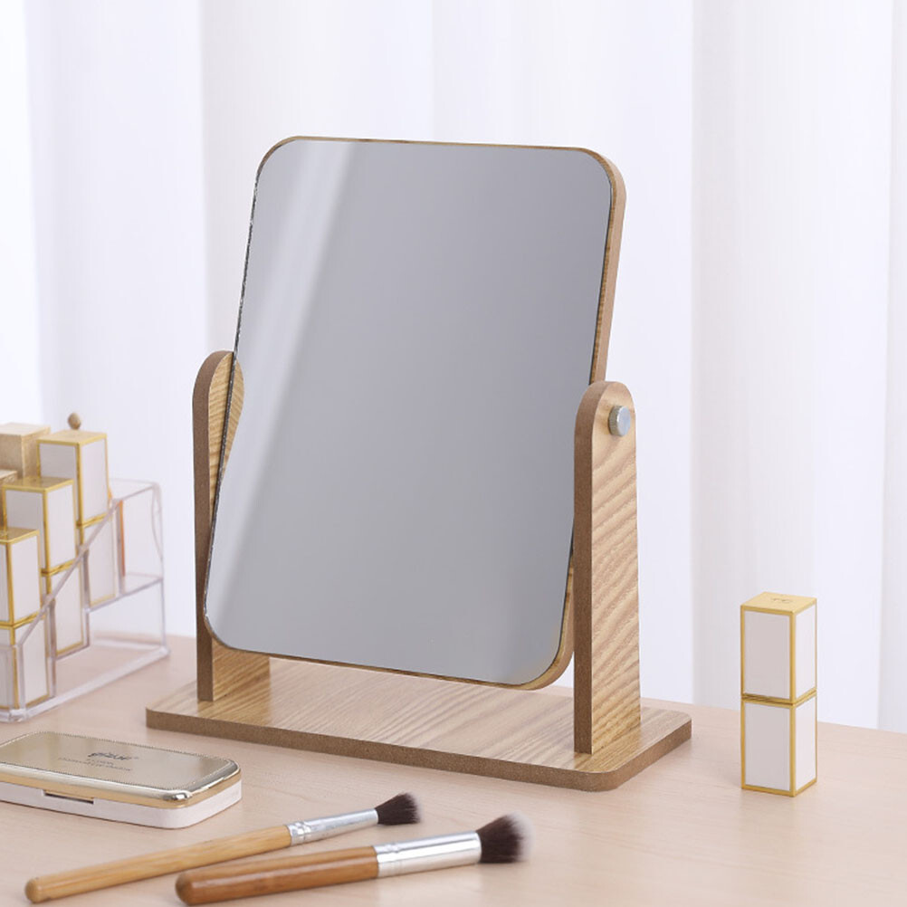 Double-Sided Rotatable Beauty Mirror for Women’s Bedroom Makeup Styling
