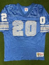 90s Detroit Lions - Barry Sanders 20 - Wilson - Vintage NFL Jersey Youth XL 
