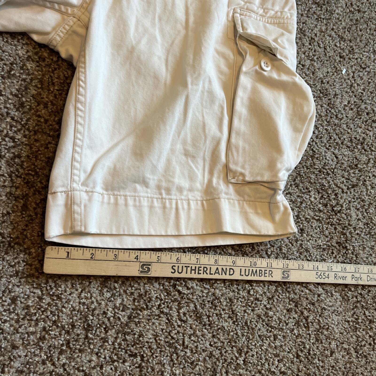 Ralph Lauren Polo Jeans Co. Men's 34 White Cargo Shorts - View 9