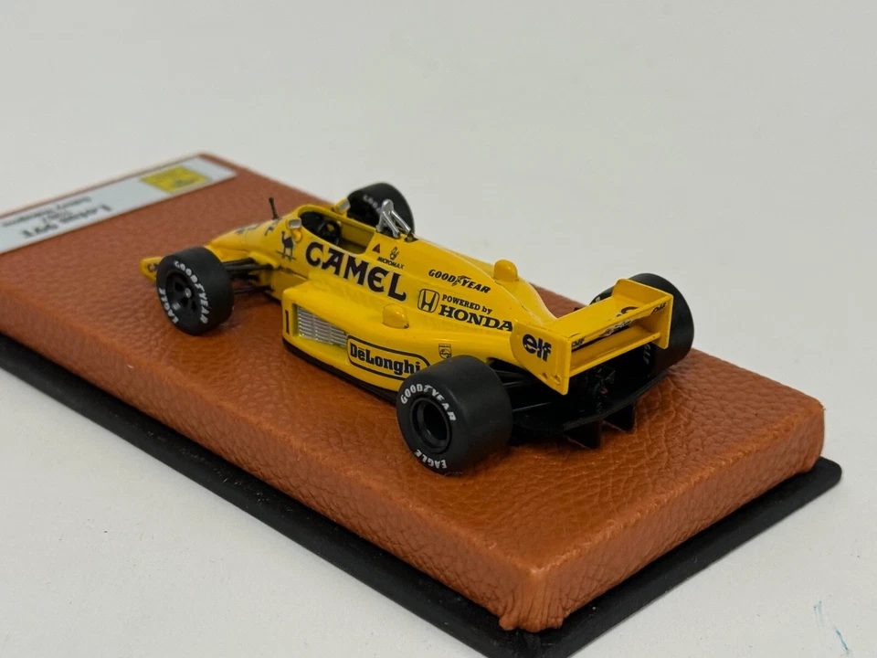 1/43 Lotus 99T de 1987 temporada F1 Satoru Nakajima base de cuero JPN220 * Foto 2 de 4