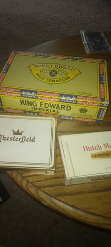 Cajas de cigarros vintage King Edward Dutchmasters - Imagen 2 de 2