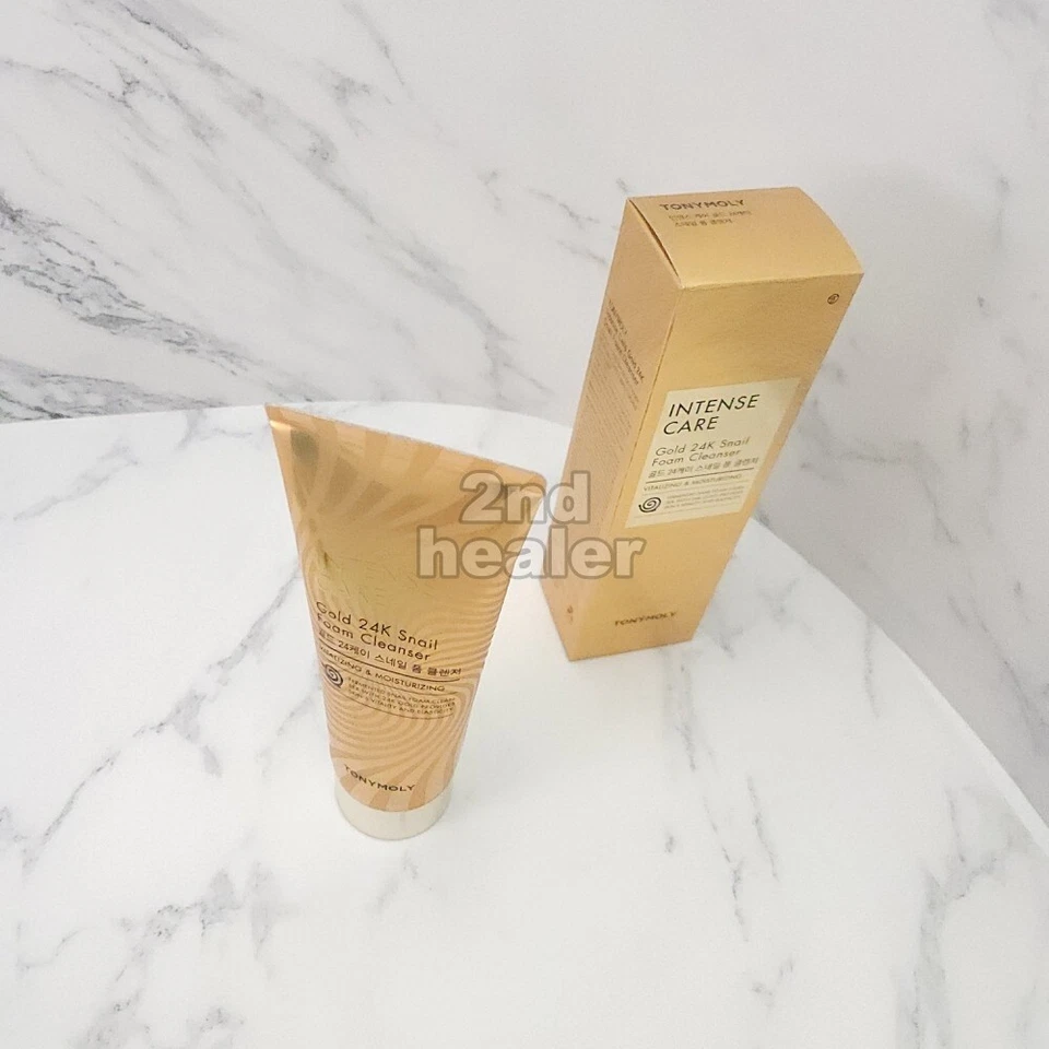 TONYMOLY Intense Care Gold 24K Snail Foam Cleanser 150ml Moisturizing K-Beauty - Image 3 of 4