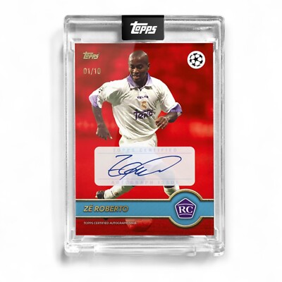 Zé Roberto Auto /10 Real Madrid Topps Lost Rookie Autograph No PSA Brazil