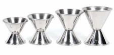 Stainless Steel Cocktail Jigger Set | Professional Bartender Tools | Set of 4